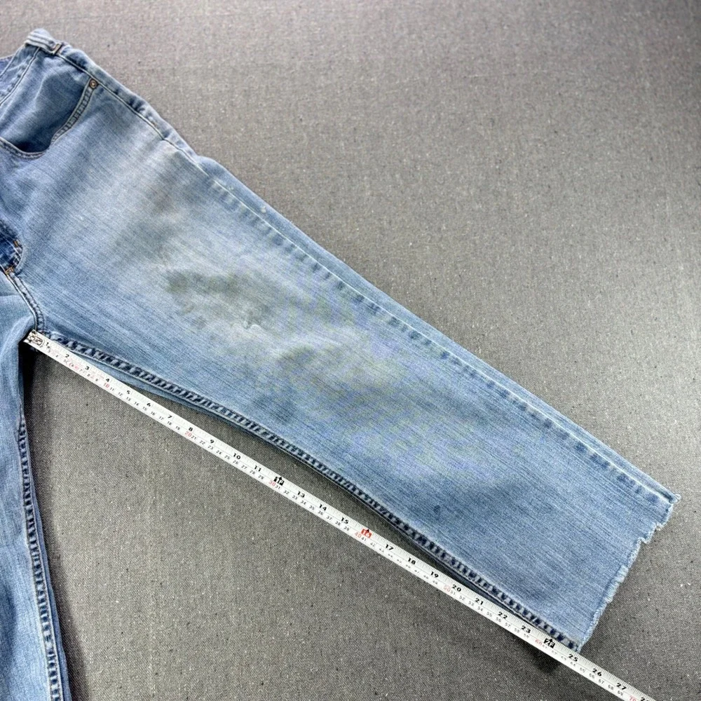 Vintage Carhartt Distressed Light Wash Patina Raw Hem Jeans